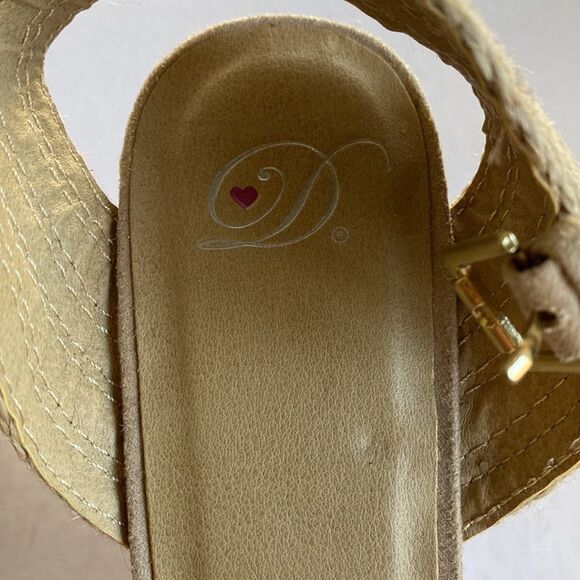 Nice Platform Wedge Cork Sandals Size 8 - Picture 6 of 7